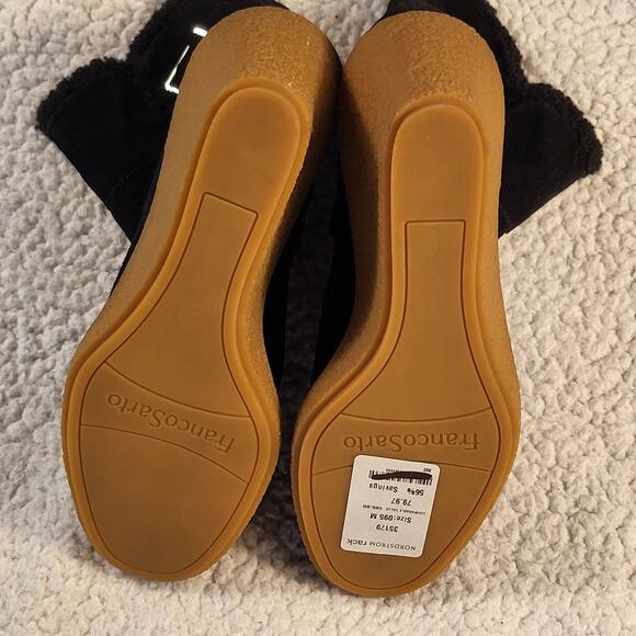 NWT Franco Sarto Women's Ulayna SuedeWedge Ankle Boot Black size 9.5 - Picture 5 of 7